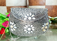 PARATO Silver Sheep Motif Clutch — Iconic Handcrafted Metal Bag