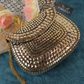 PARATO Gold Evening Clutch — Handcrafted Antique Metal Bag