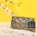 PARATO Gold Clutch — Handcrafted Metal Bag with Sheep Motif